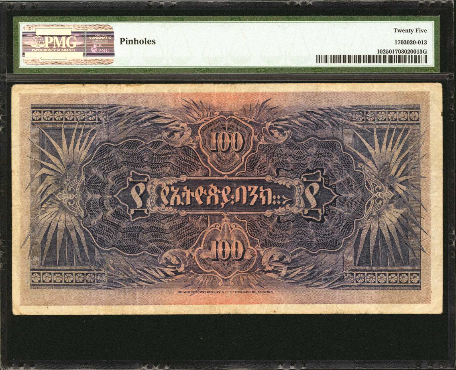 image for: Ethiopia  100 thalers(B105as1)