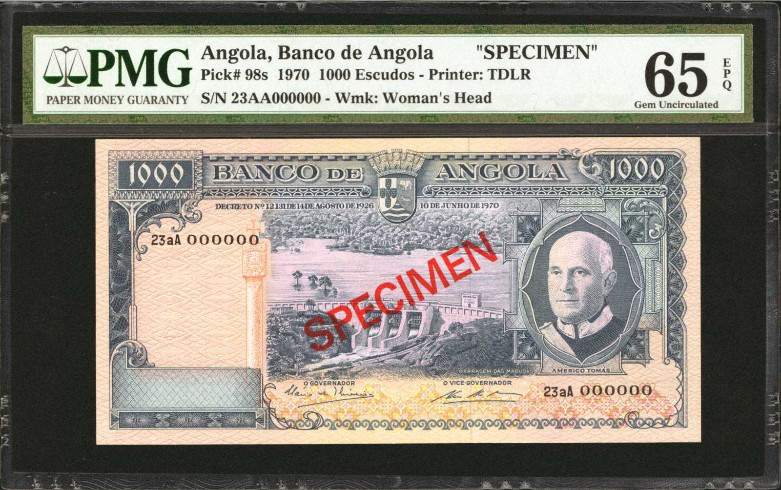 image for: Angola  1,000 escudos(B422bs1)