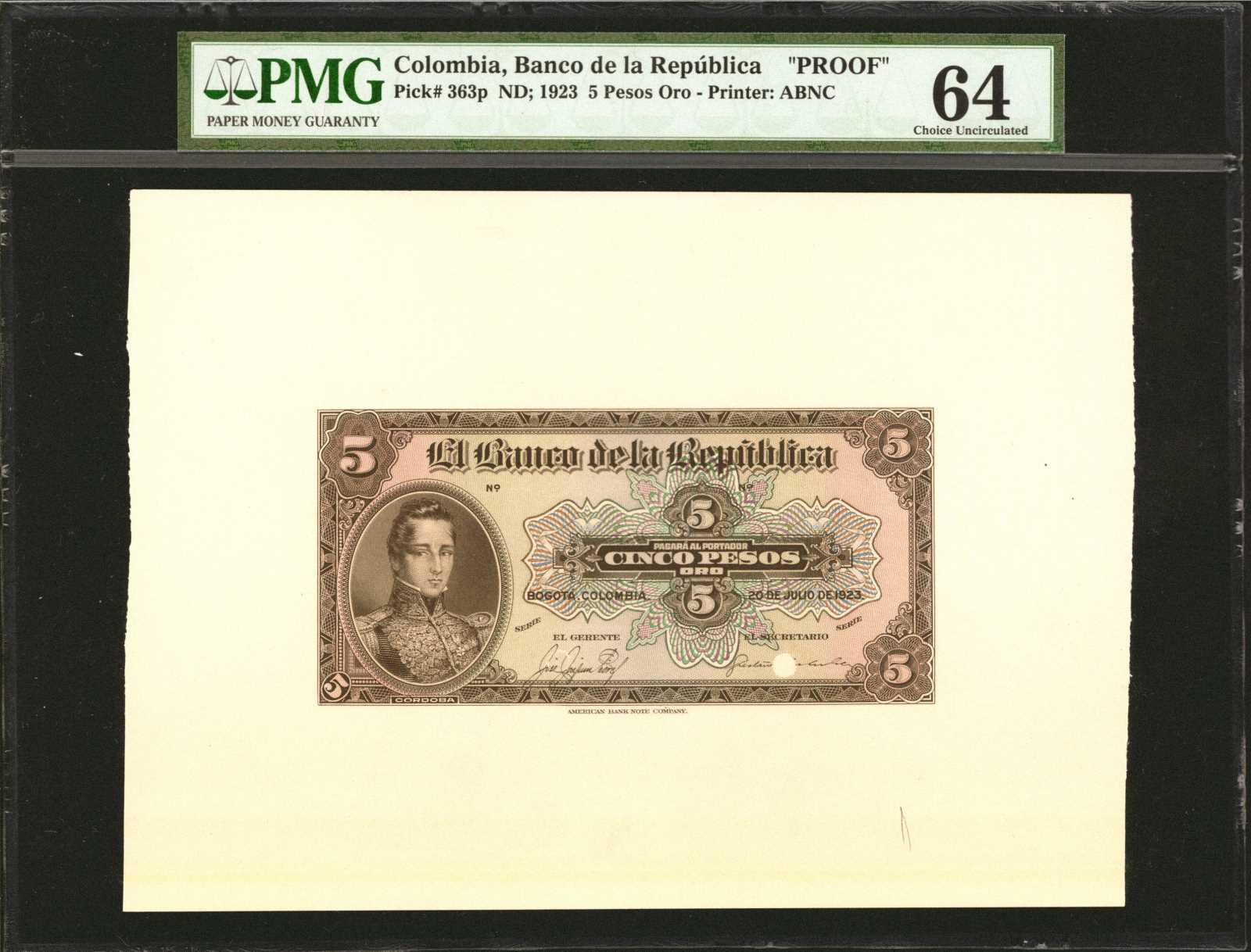 image for: Colombia  5 pesos oro(B914ap)