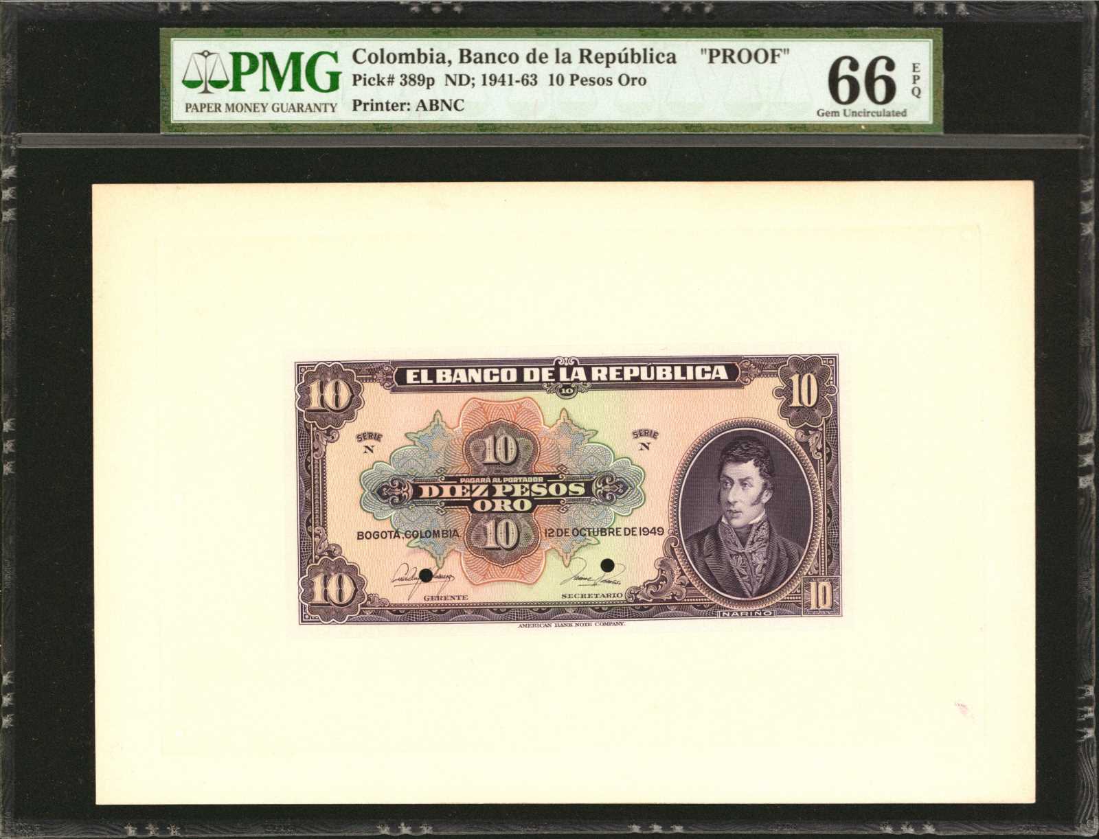 image for: Colombia  10 pesos oro(B925b)