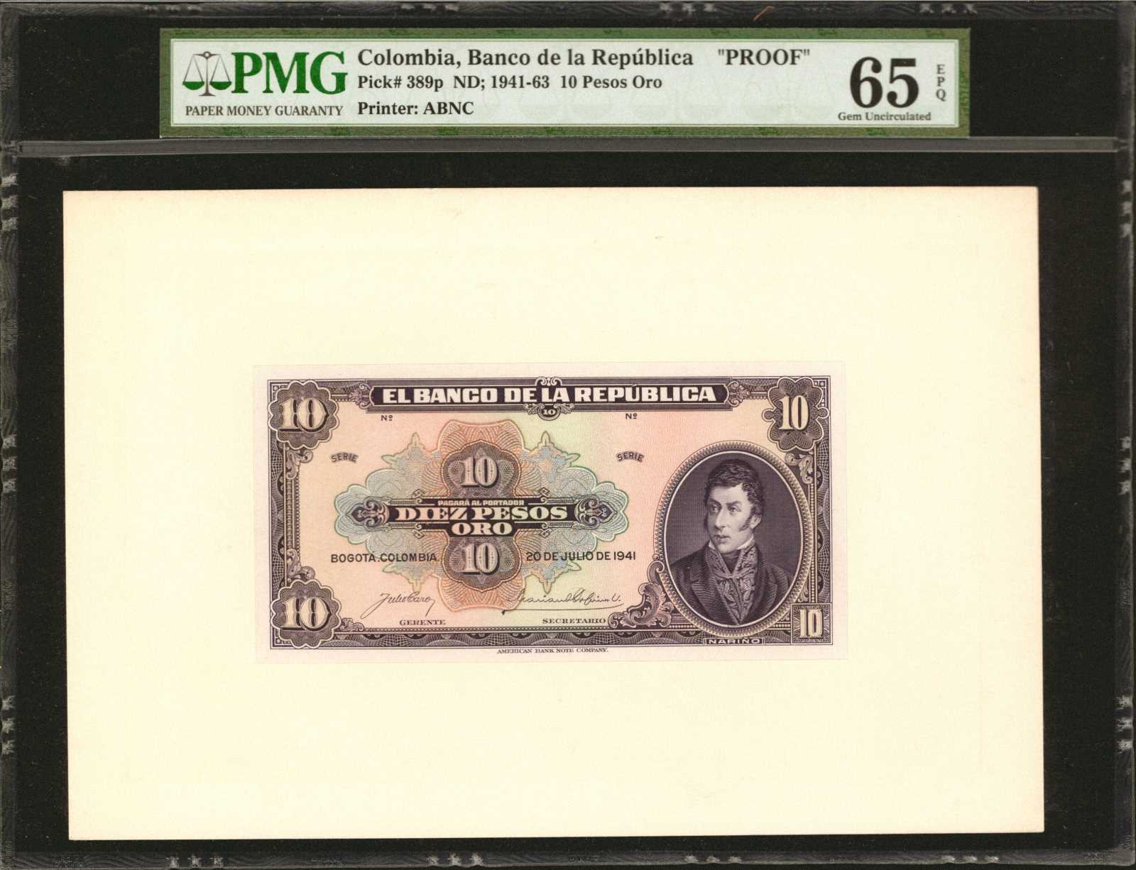 image for: Colombia  10 pesos oro(B925ap)