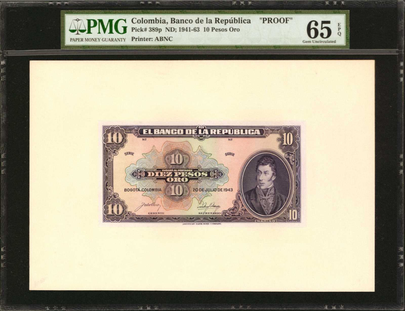 image for: Colombia  10 pesos oro(B925cs)