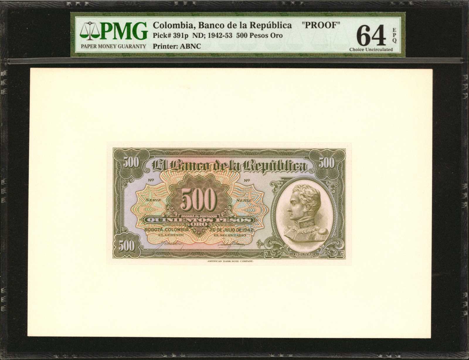 image for: Colombia  500 pesos oro(B929e)
