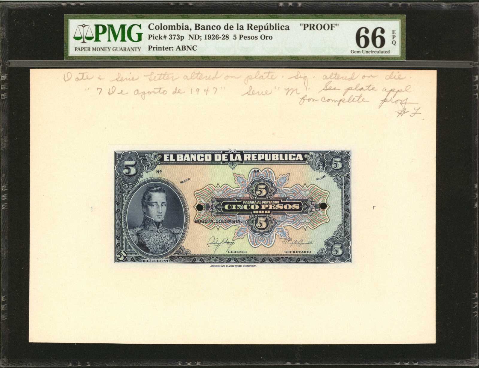image for: Colombia  2 pesos oro(B913a)