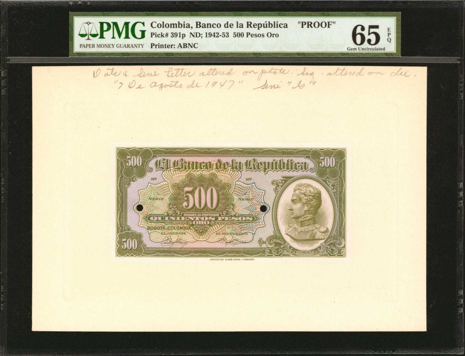 image for: Colombia  500 pesos oro(B929gp)