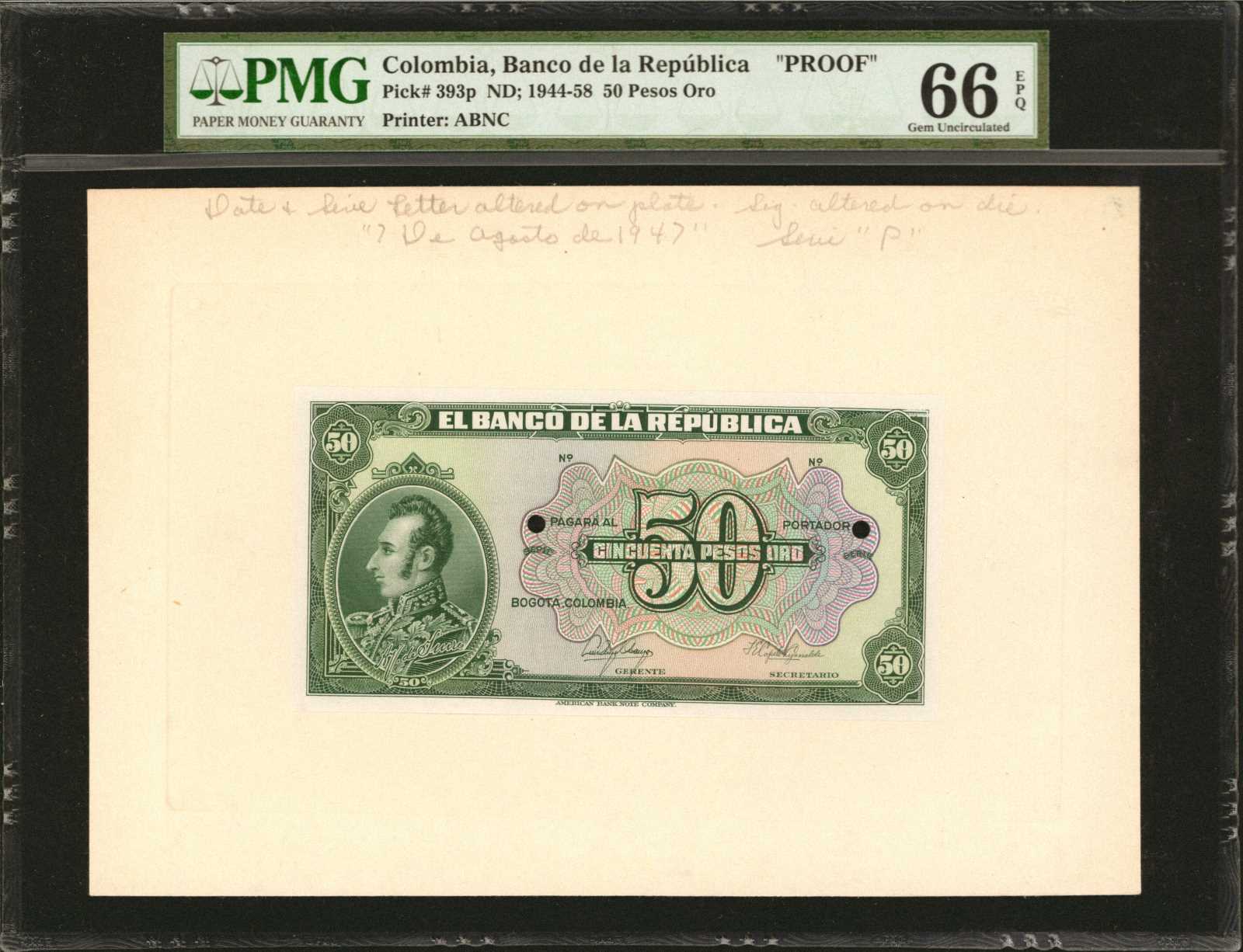 image for: Colombia  500 pesos oro(B929bs)
