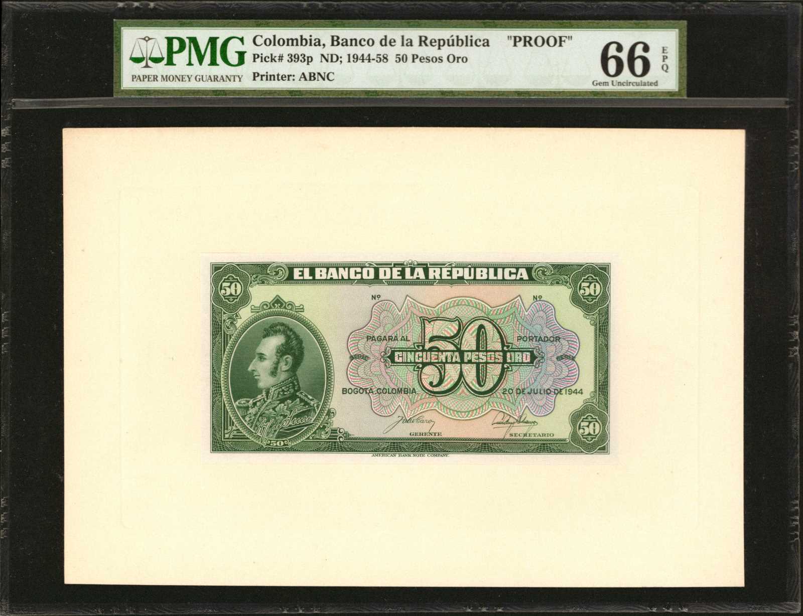 image for: Colombia  20 pesos oro(B926bs)