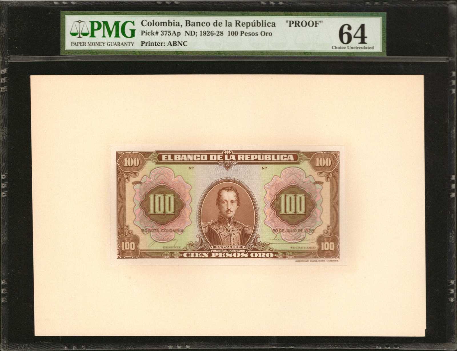 image for: Colombia  100 pesos oro(B917ap)
