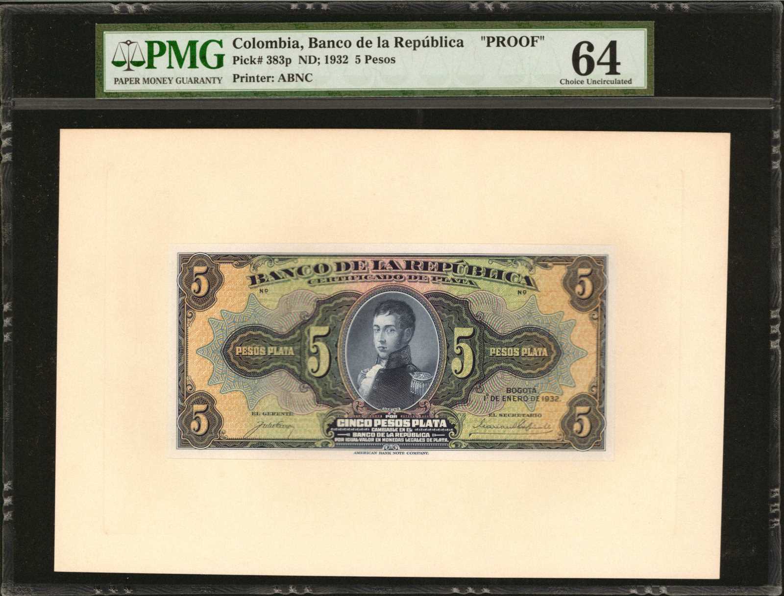 image for: Colombia  5 pesos plata(B933ap)