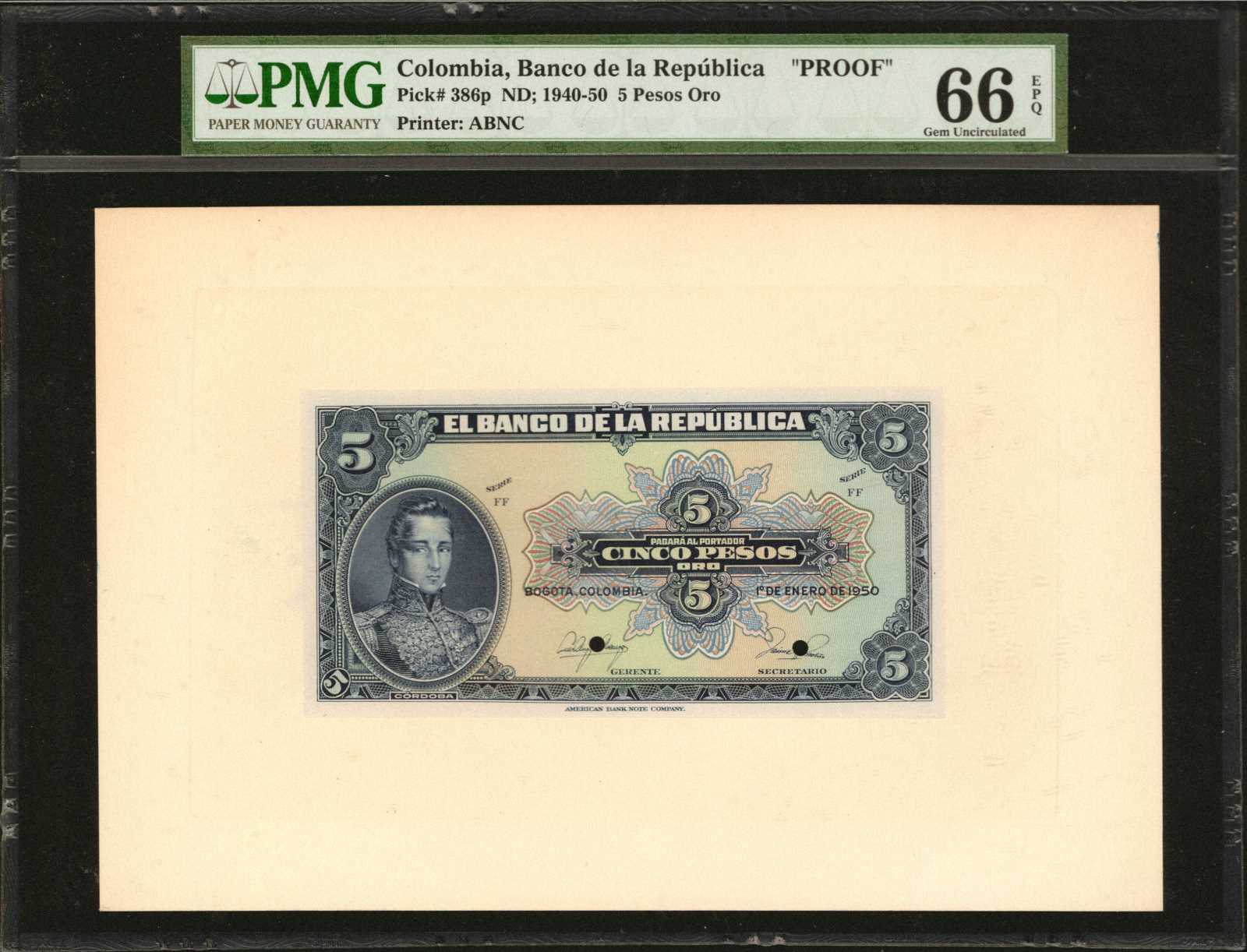 image for: Colombia  5 pesos oro(B924c)