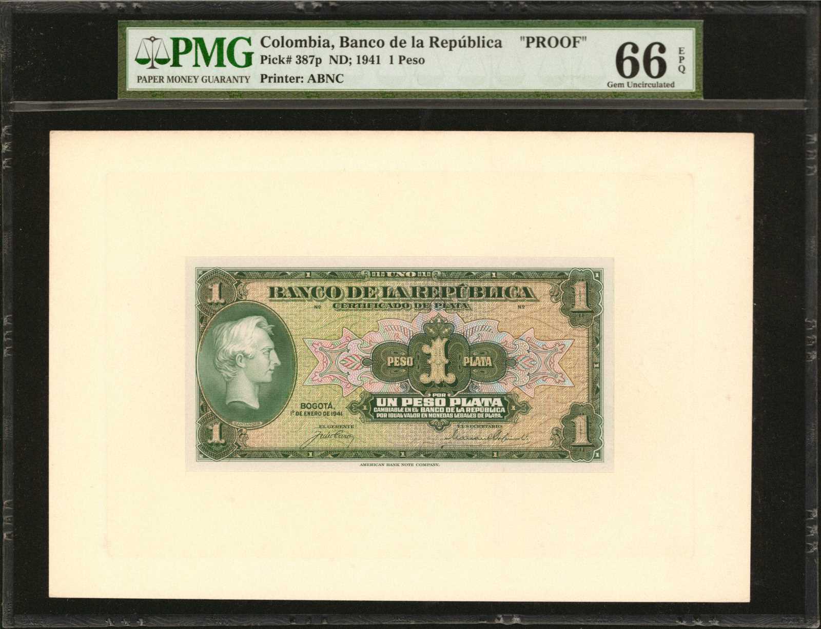 image for: Colombia  1 peso plata(B935ap)