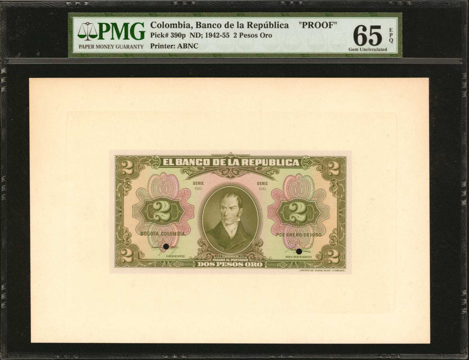 image for: Colombia  2 pesos oro(B923es1)