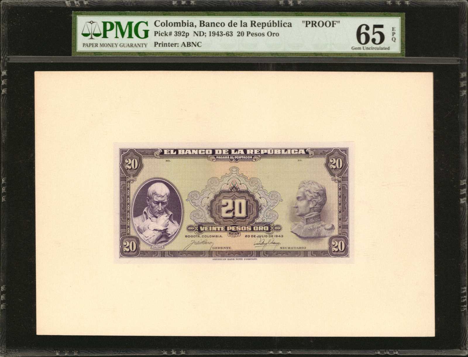 image for: Colombia  20 pesos oro(B926dp)