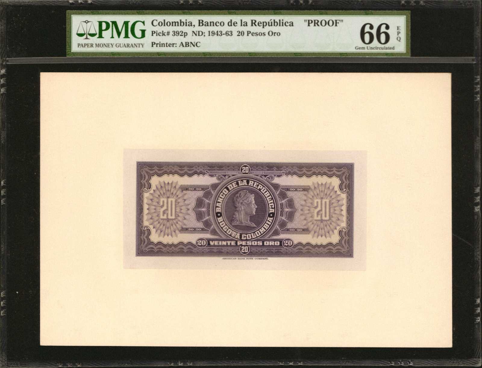 image for: Colombia  20 pesos oro(B926bs)