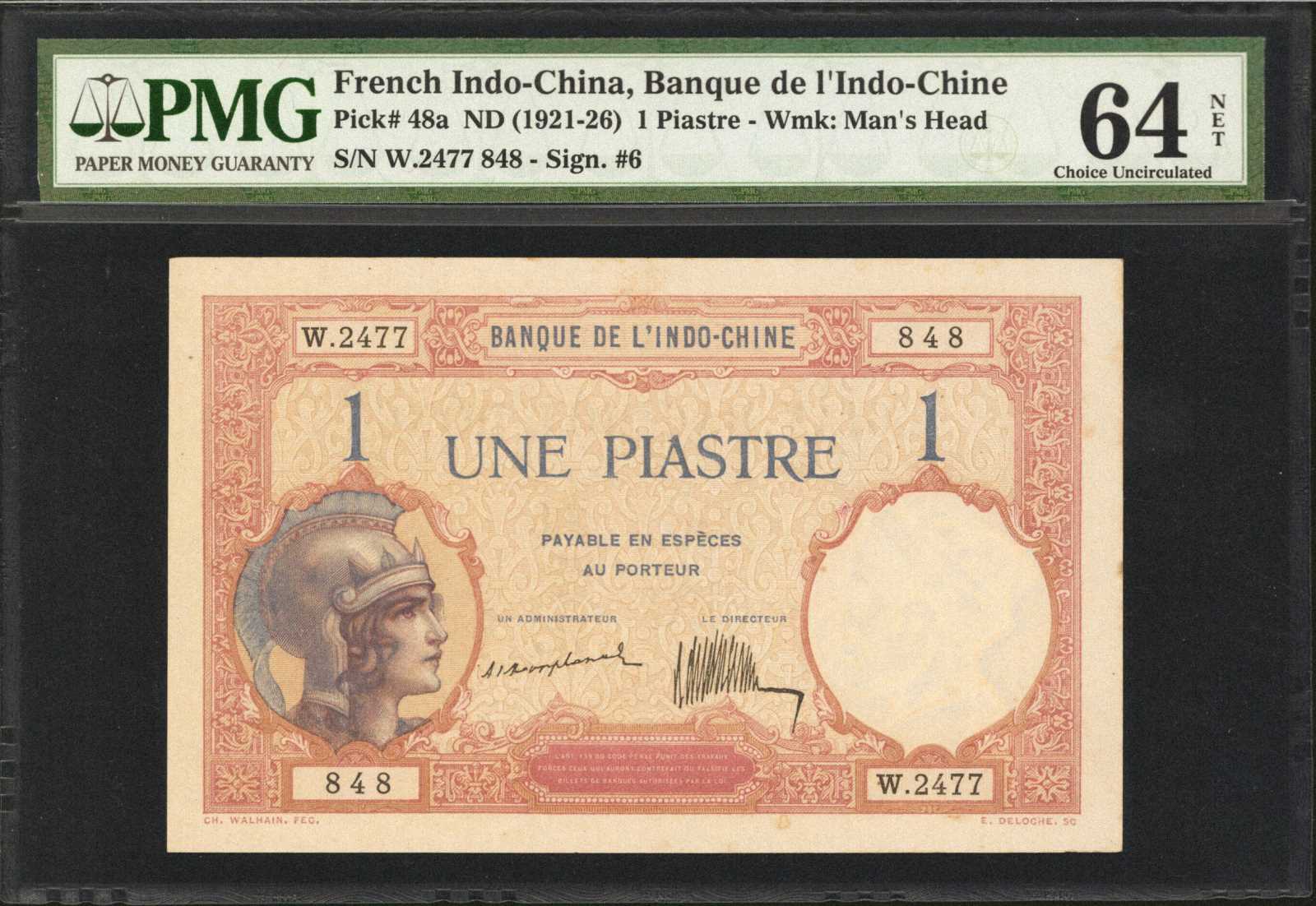 image for: French Indo-China  1 piastre(B135a)