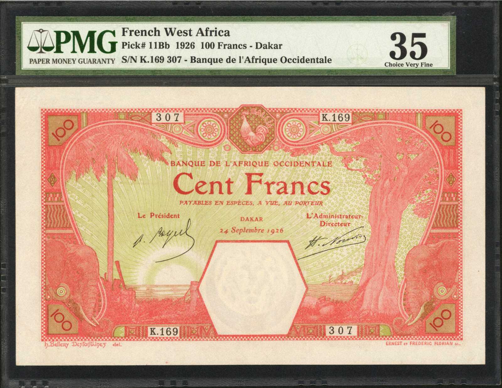image for: French West Africa  100 francs (B104Gc2)