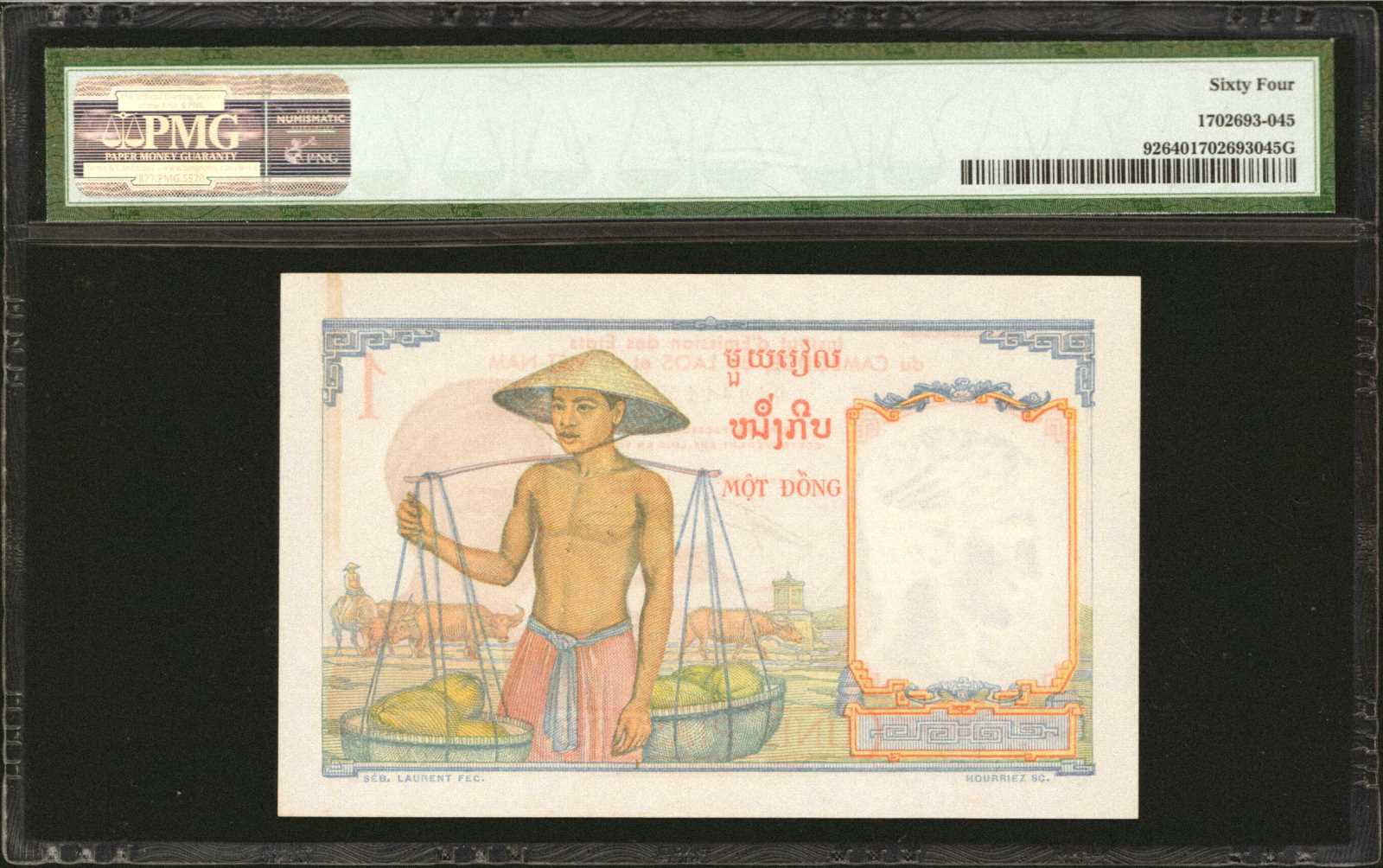 image for: French Indo-China  1 piastre(B401a)