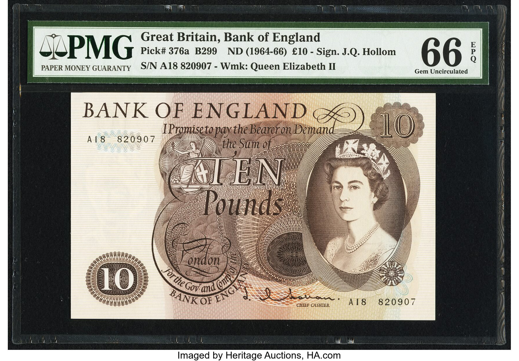 image for: United Kingdom  10 pounds (B182as)