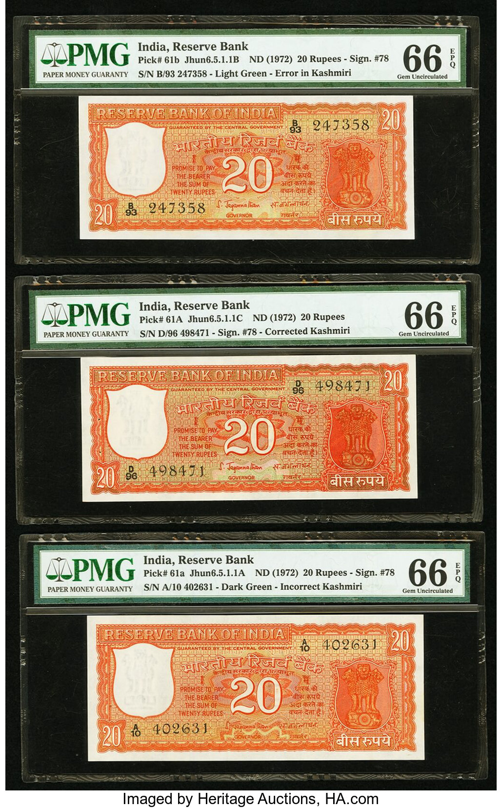 image for: India  20 rupees (B247a)