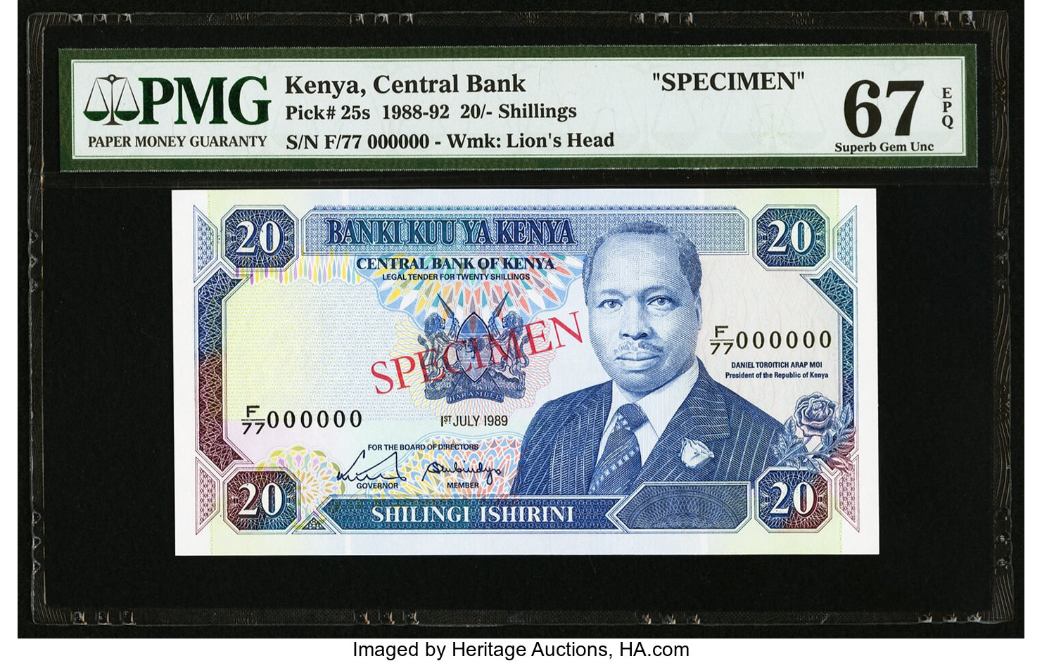 image for: Kenya  20 shillings (B126as)
