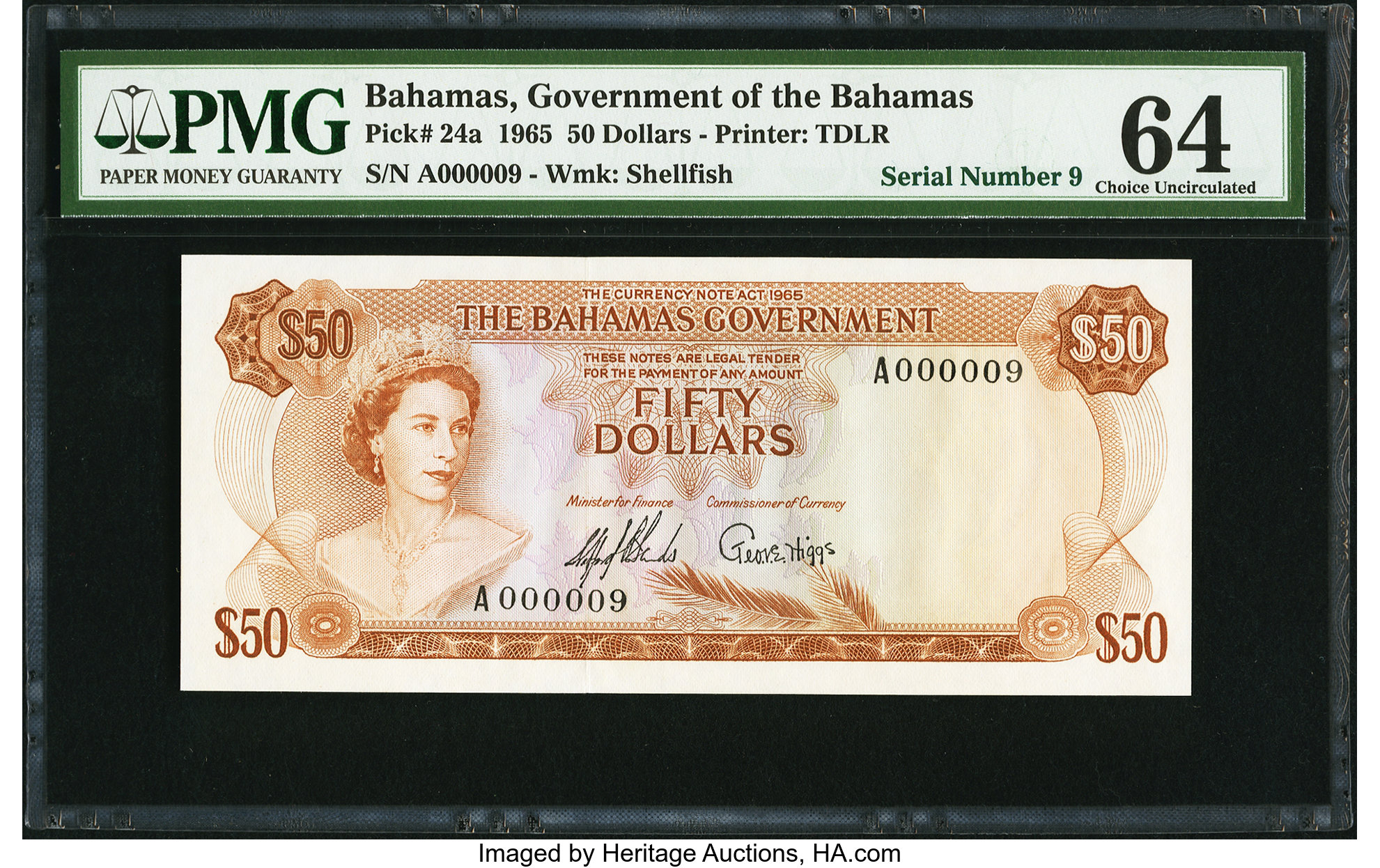 image for: Bahamas  50 dollars (B123b)