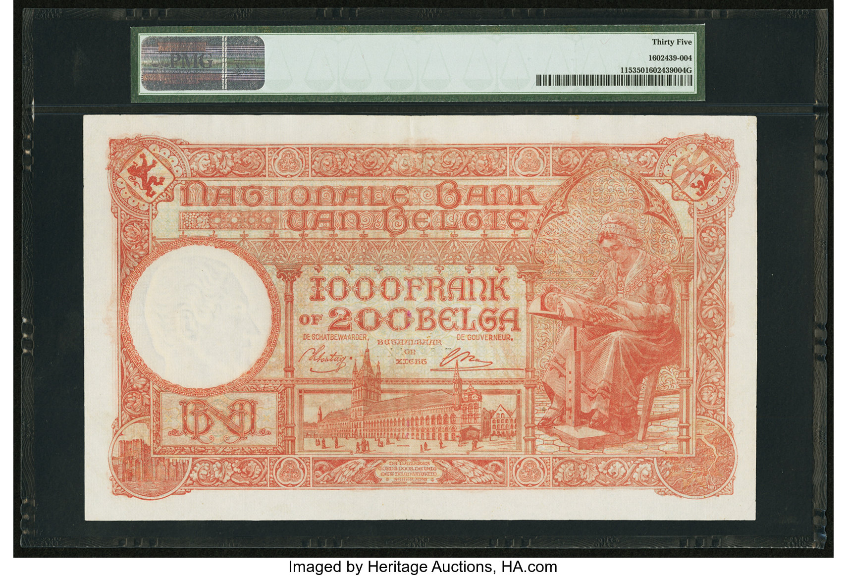 image for: Belgium  1,000 francs / 200 belgas (B567as2)