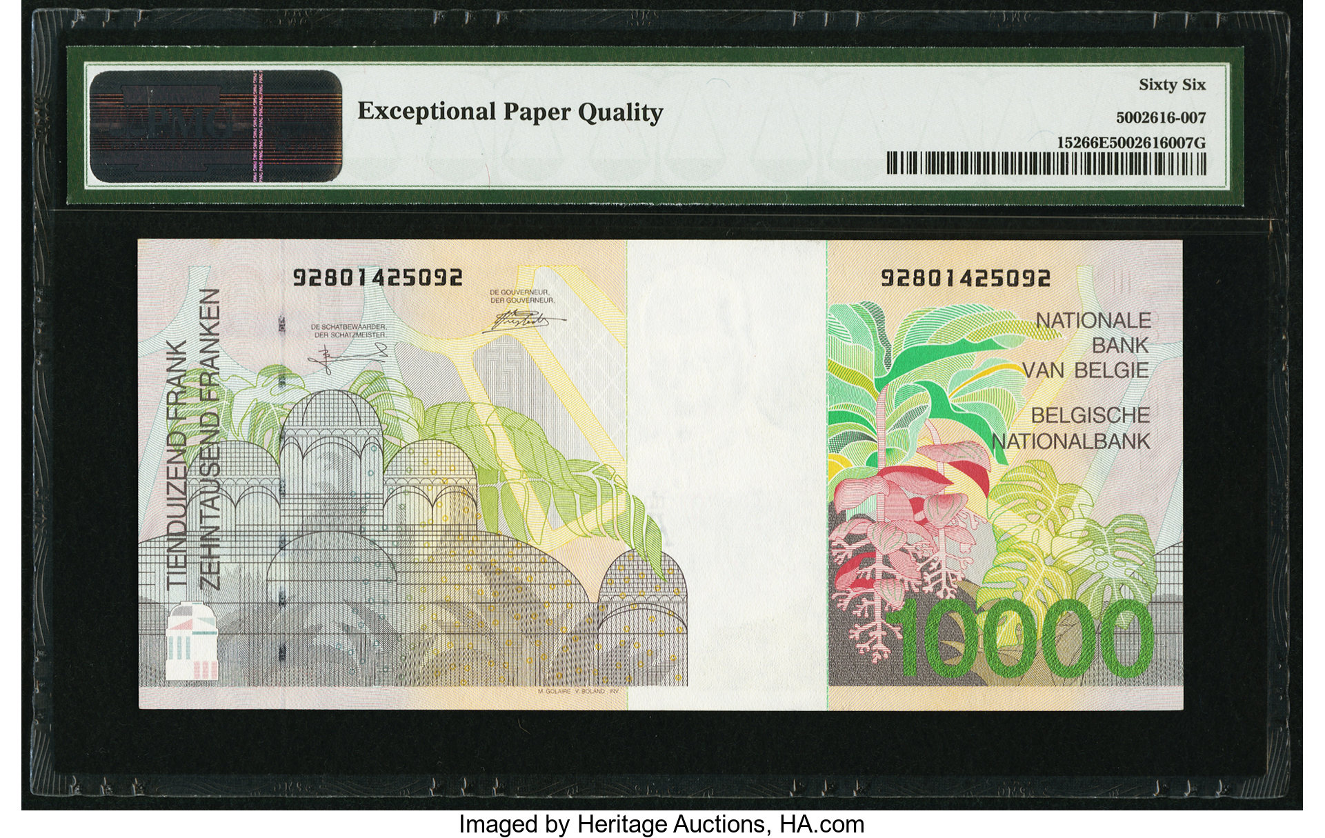 image for: Belgium  10,000 francs (B595as)