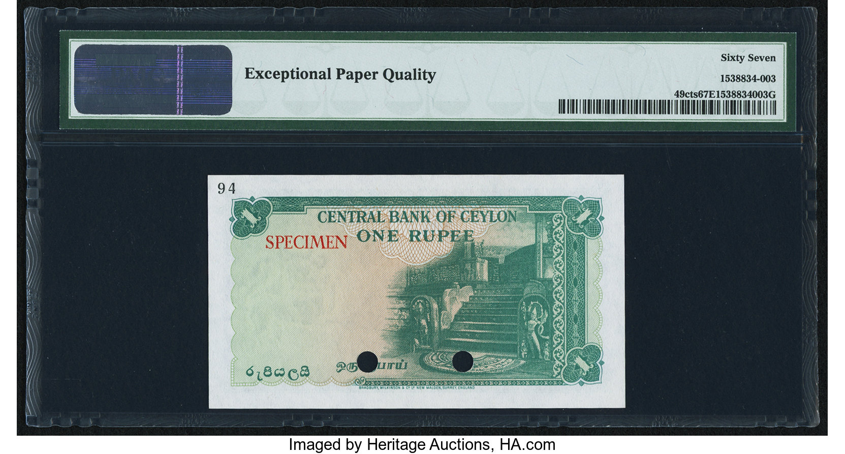 image for: Ceylon  1 rupee(B303at)