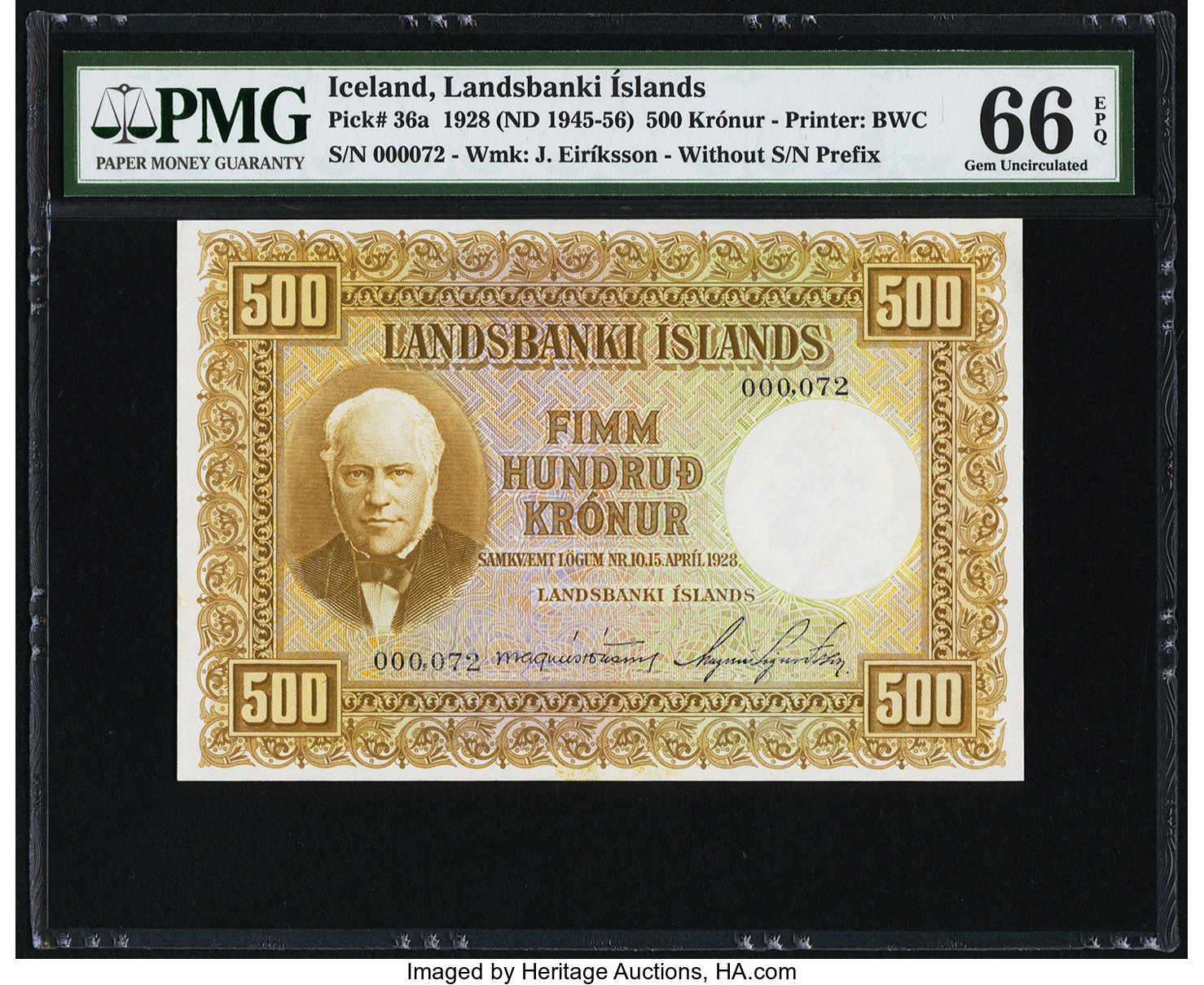 image for: Iceland  500 kr?nur (B614a1)