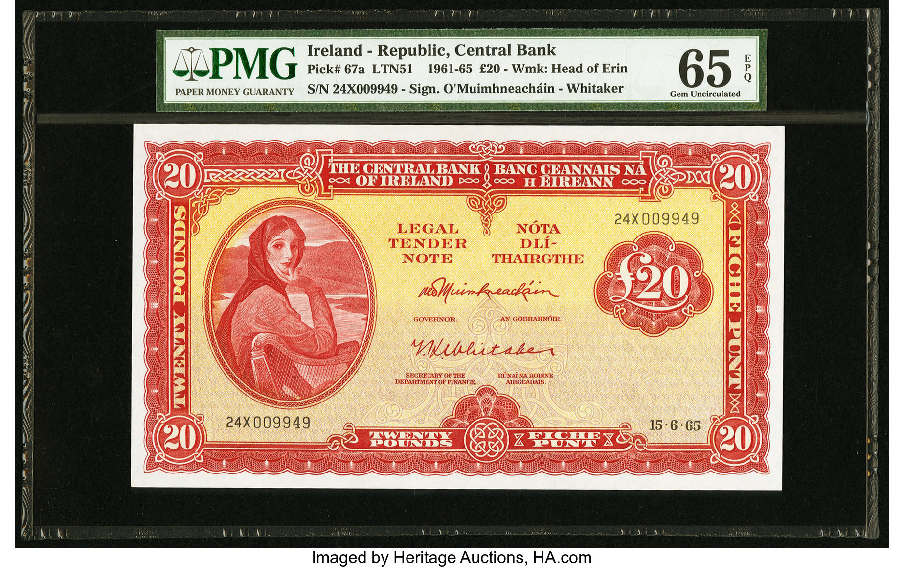image for: Ireland, Republic of  20 pounds (B212c)