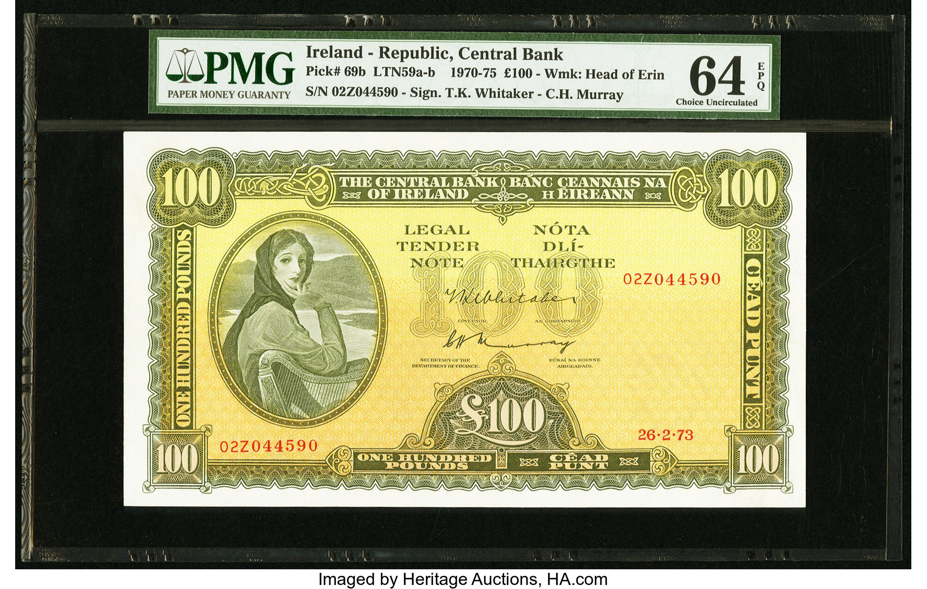 image for: Ireland, Republic of  100 pounds (B214c)