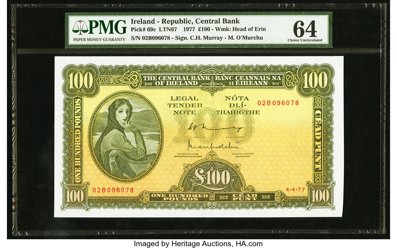 image for: Ireland, Republic of  100 pounds (B214a)