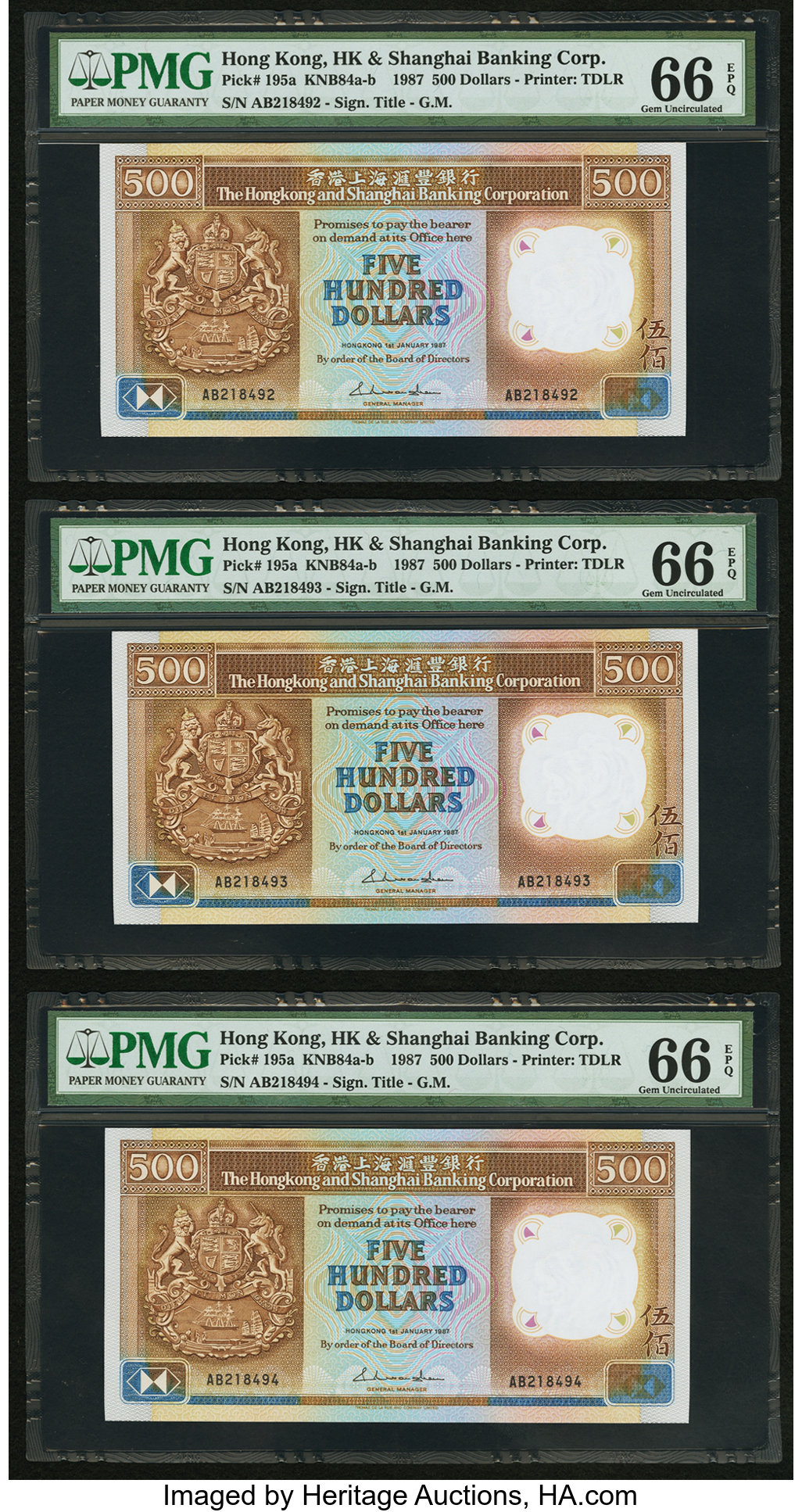 image for: Hong Kong  500 dollars (B678as)