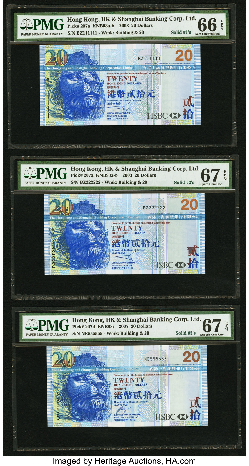 image for: Hong Kong  20 dollars (B686e)
