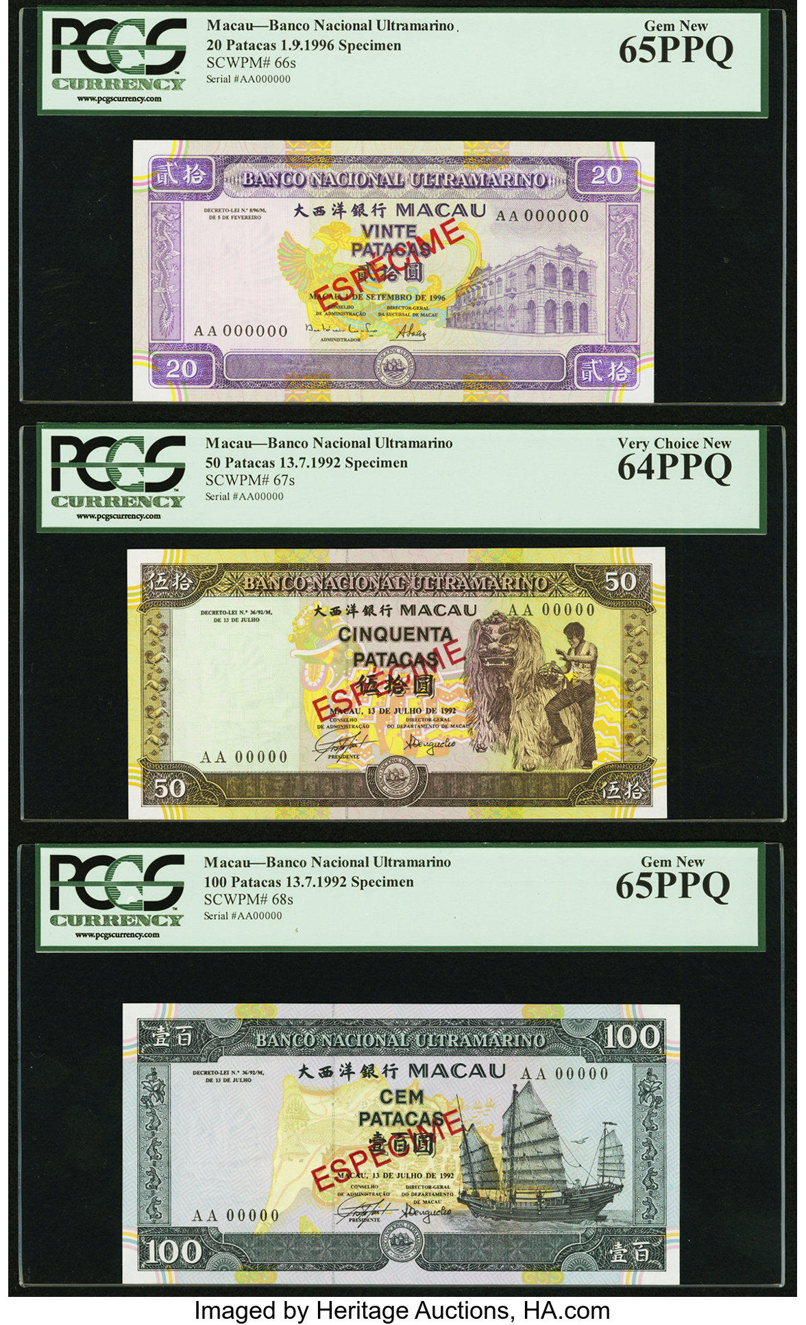 image for: Macau  1,000 patacas (B067a)