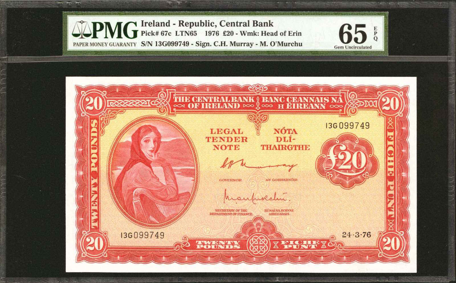 image for: Ireland, Republic of  20 pounds (B212as1)