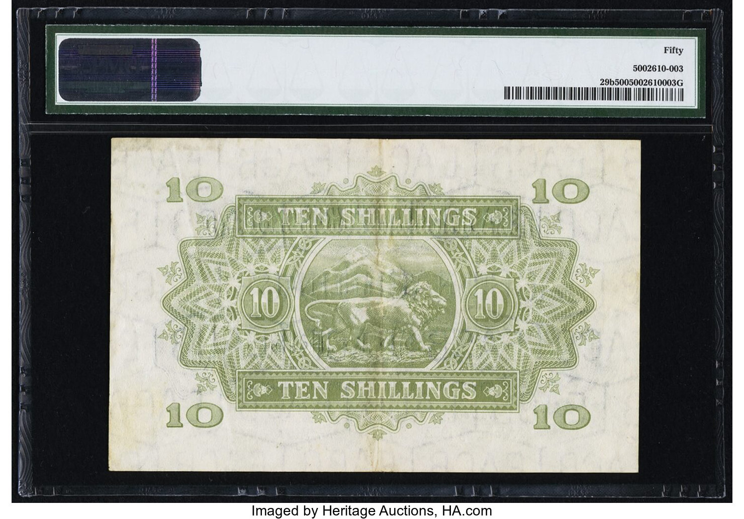 image for: East Africa  10 shillings(B218bs)