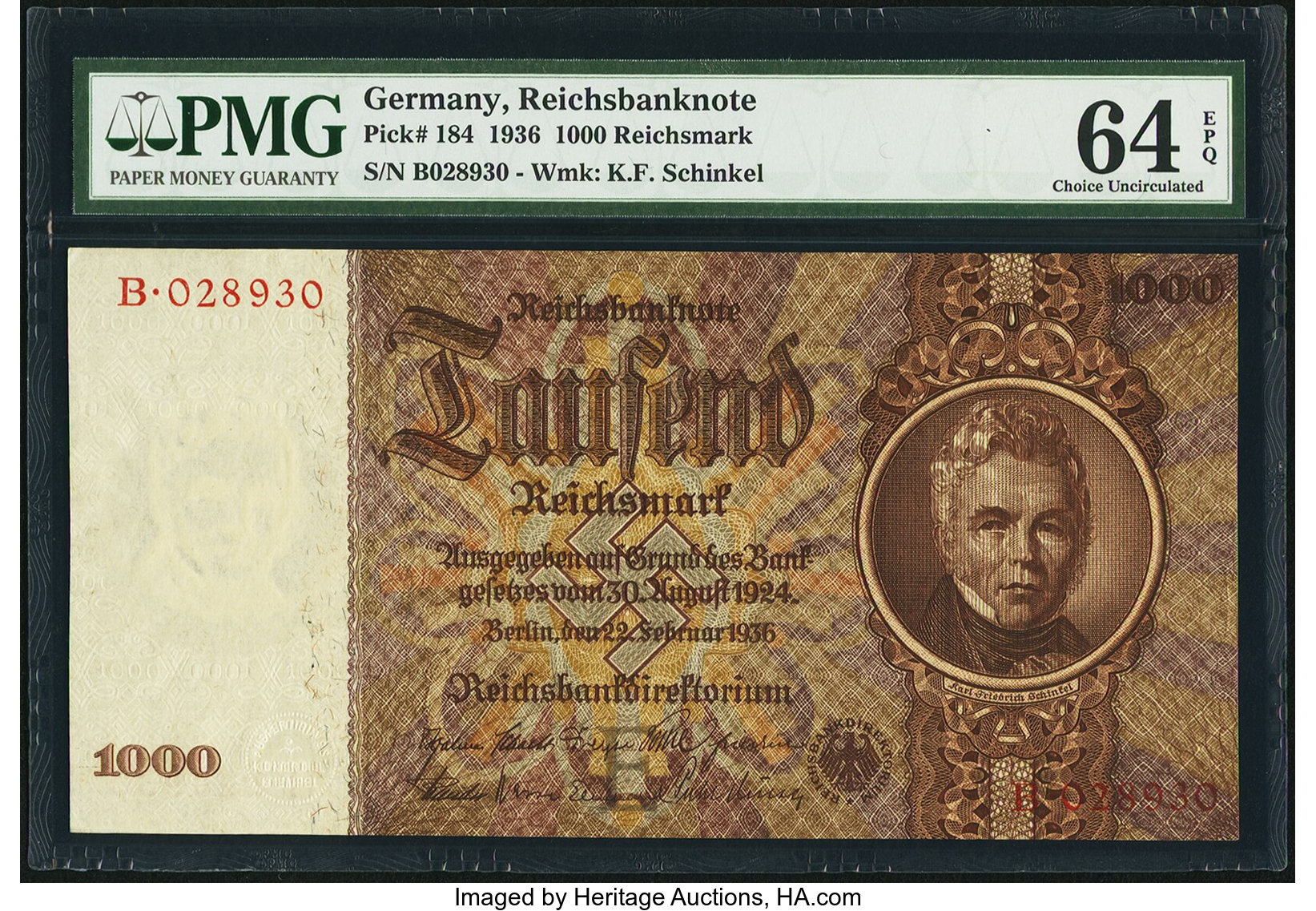 image for: Germany  1,000 reichsmark (B322a)