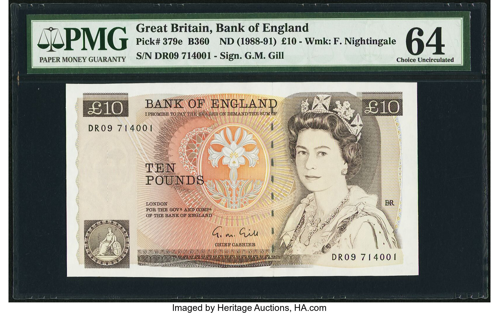image for: United Kingdom  10 pounds (B186as)