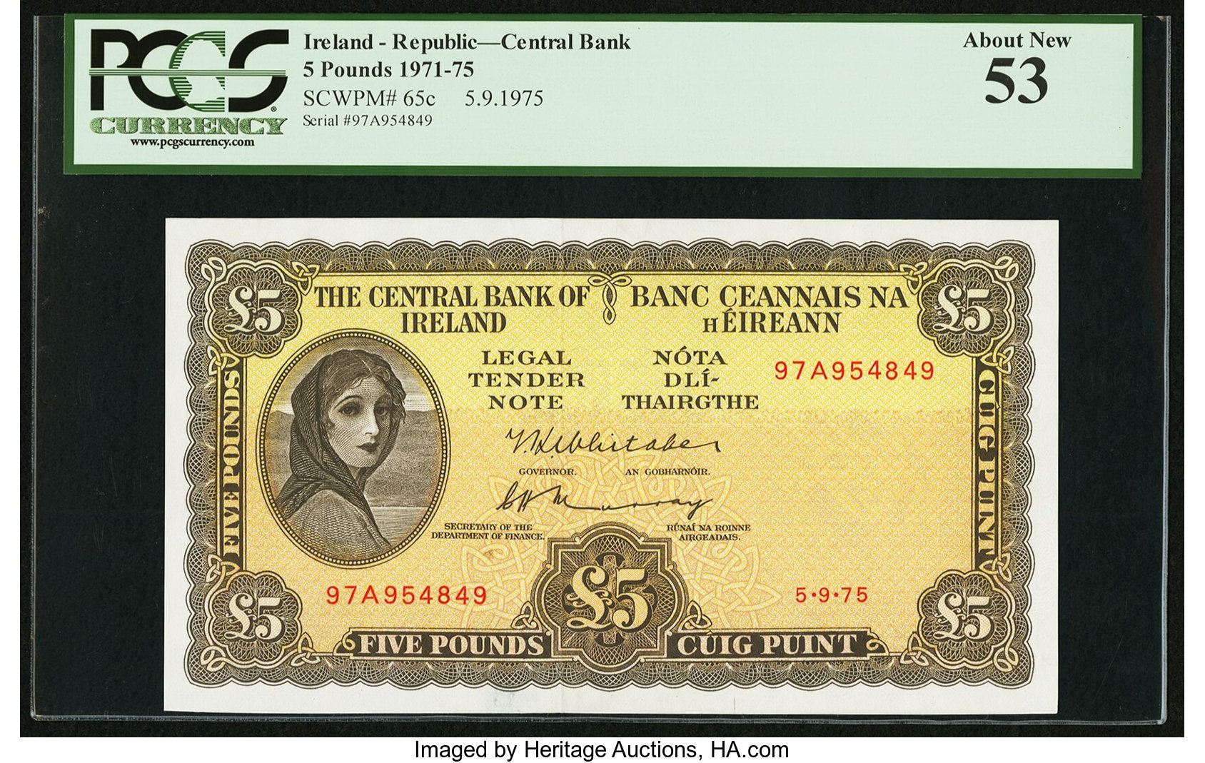 image for: Ireland, Republic of  5 pounds (B210bs)