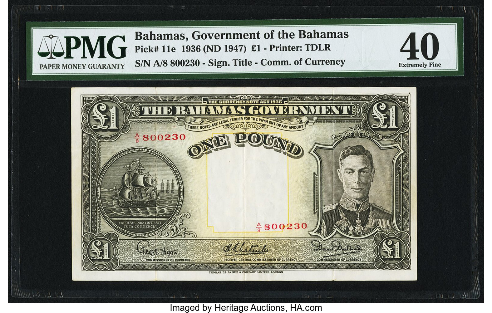 image for: Bahamas  1 pound(B110d)