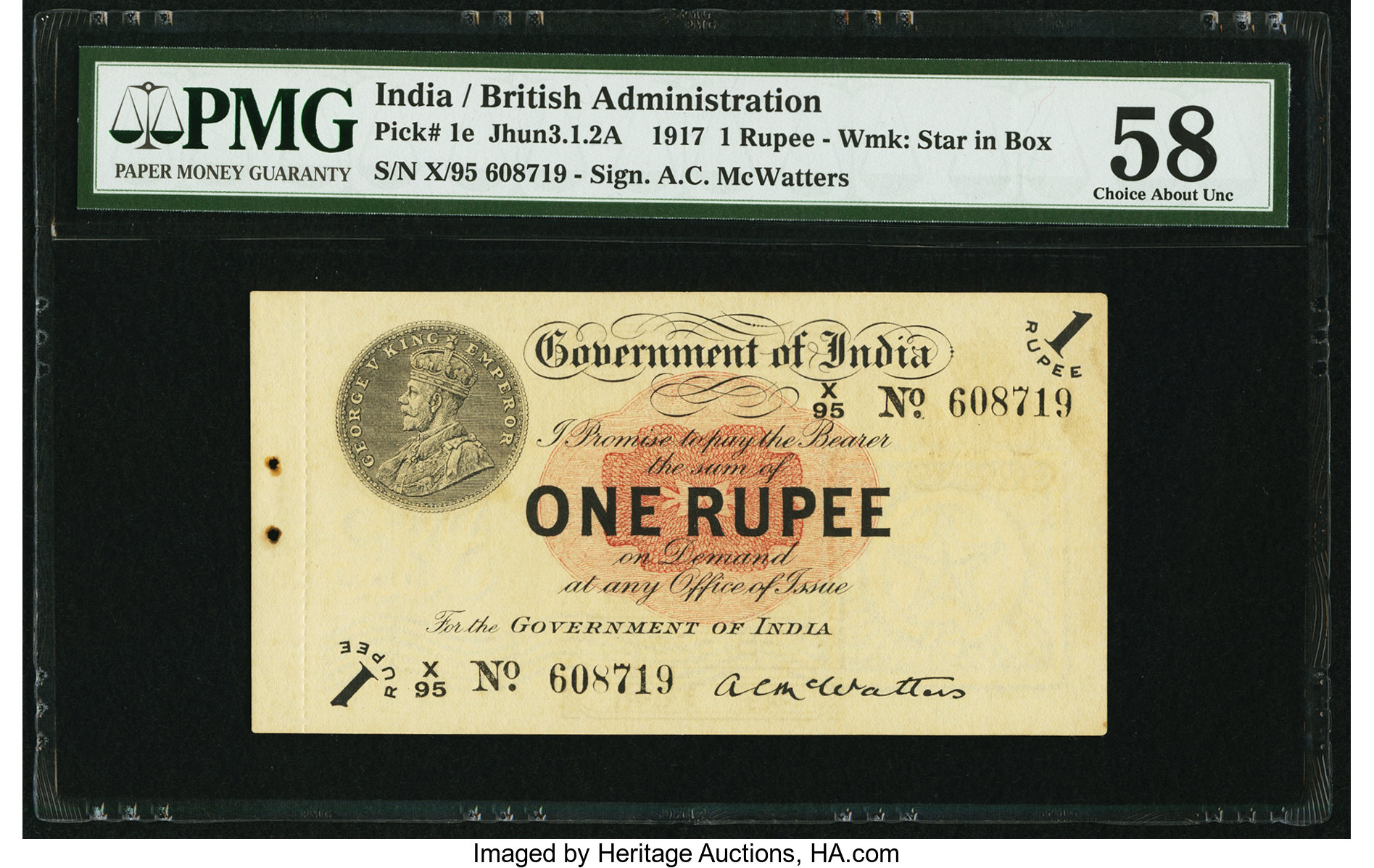 image for: India  1 rupee (B135a4)