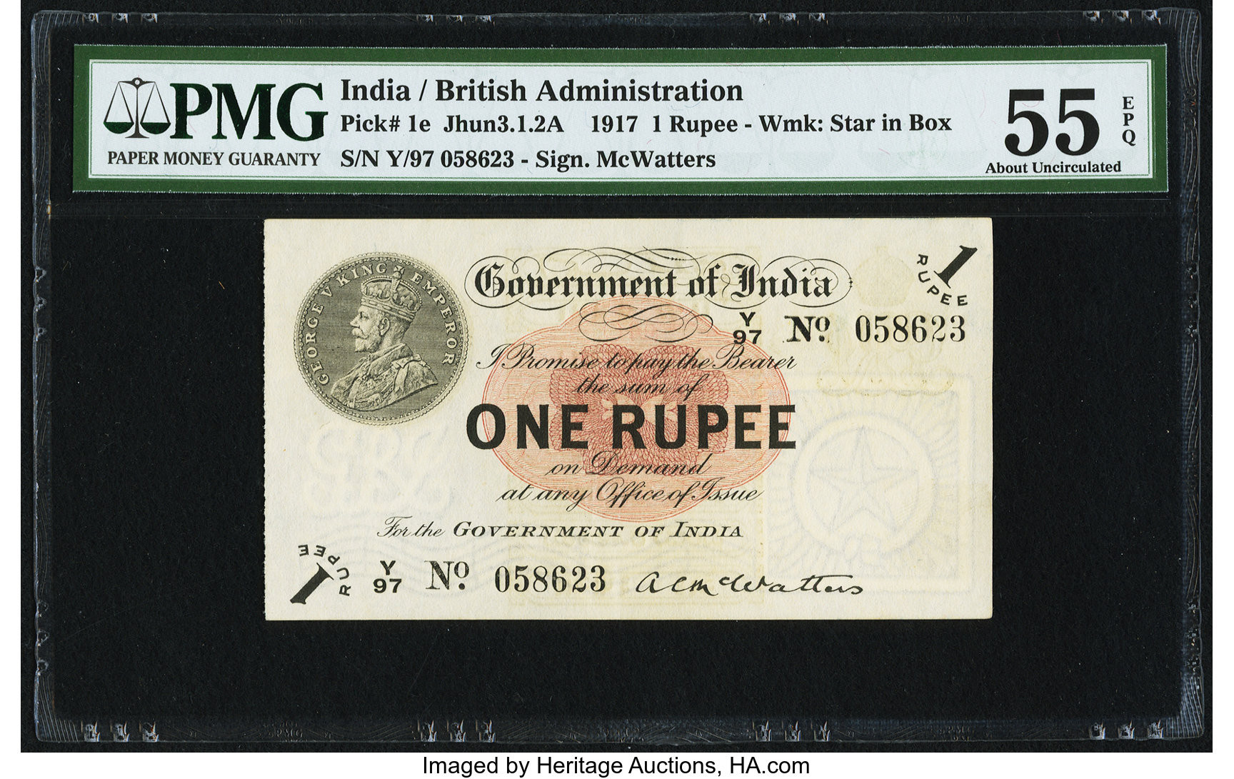 image for: India  1 rupee (B135cs)