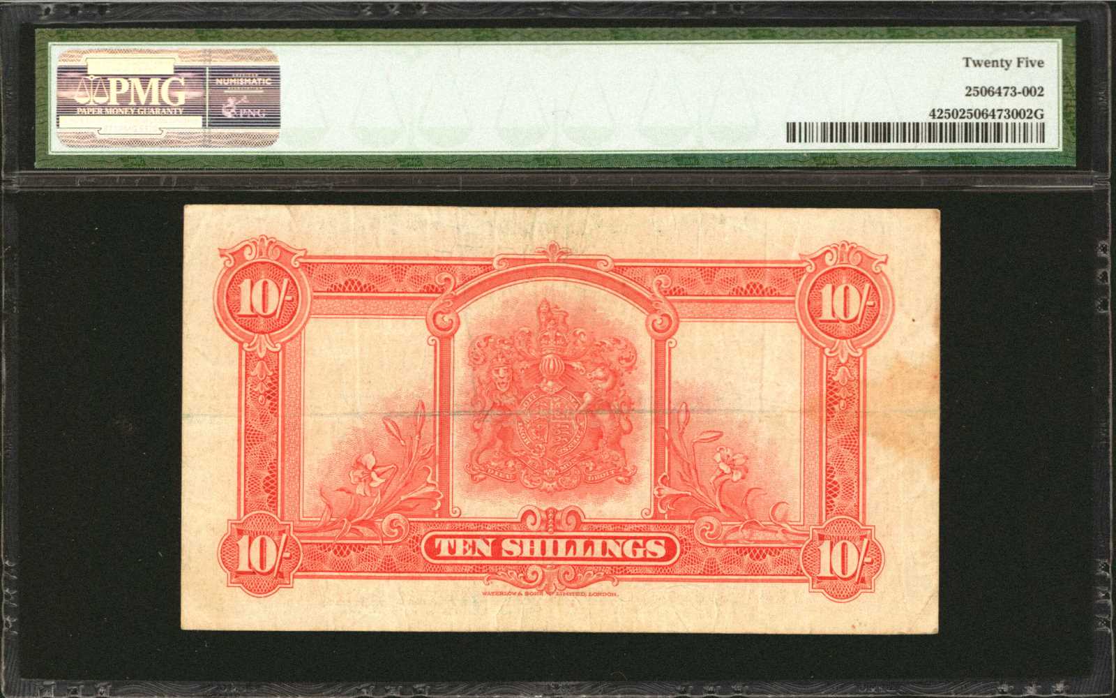 image for: Bermuda  10 shillings(B104a)