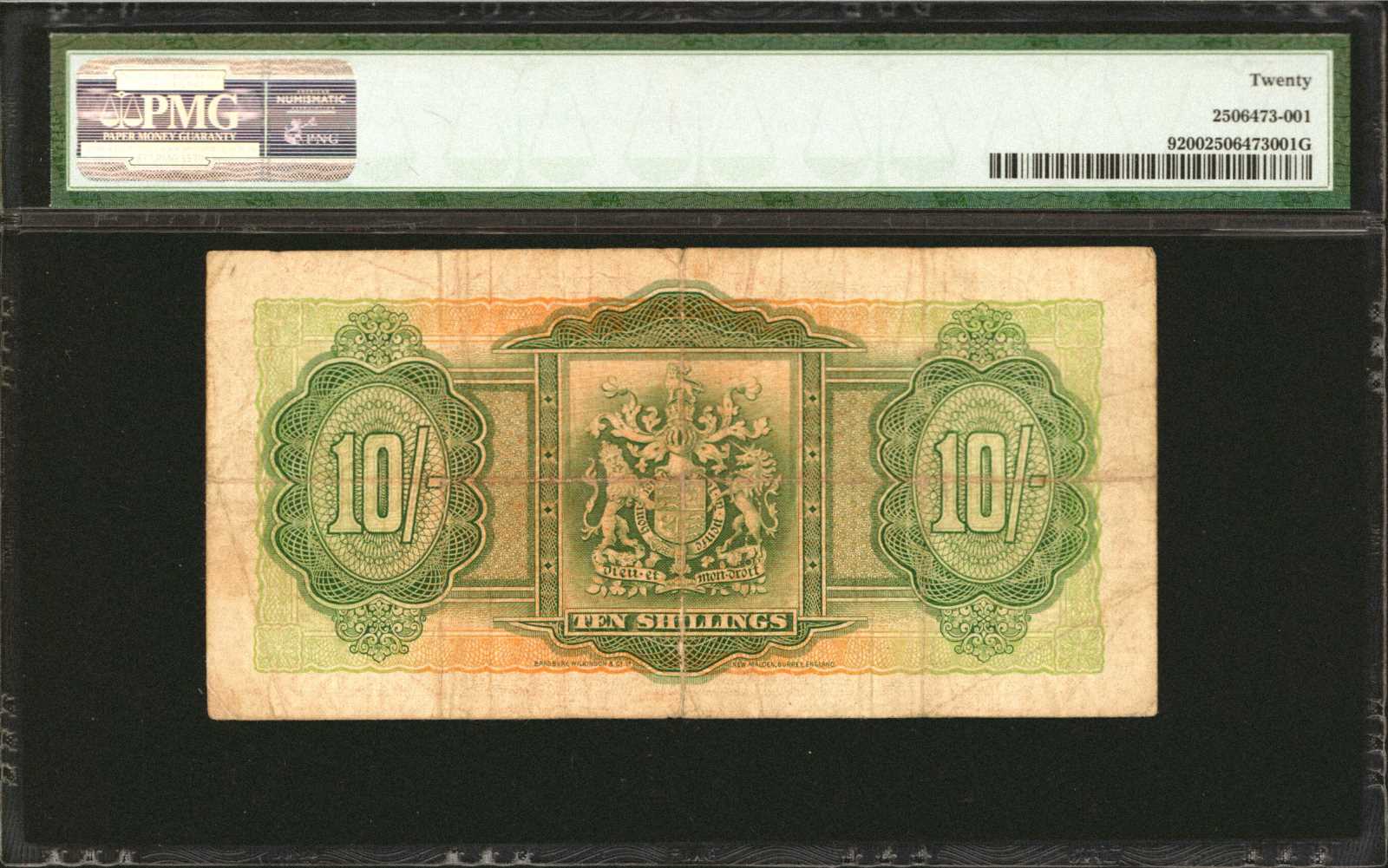 image for: Bermuda  10 shillings(B109a)