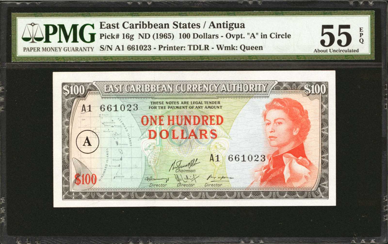 image for: East Caribbean States  100 dollars (B104c9)