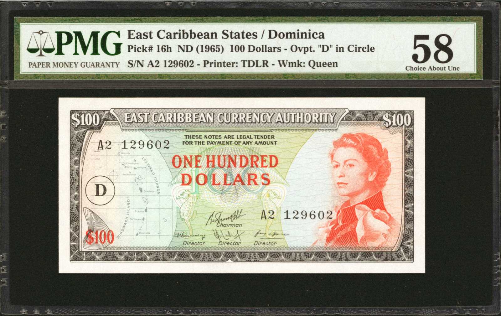 image for: East Caribbean States  100 dollars (B104cm)