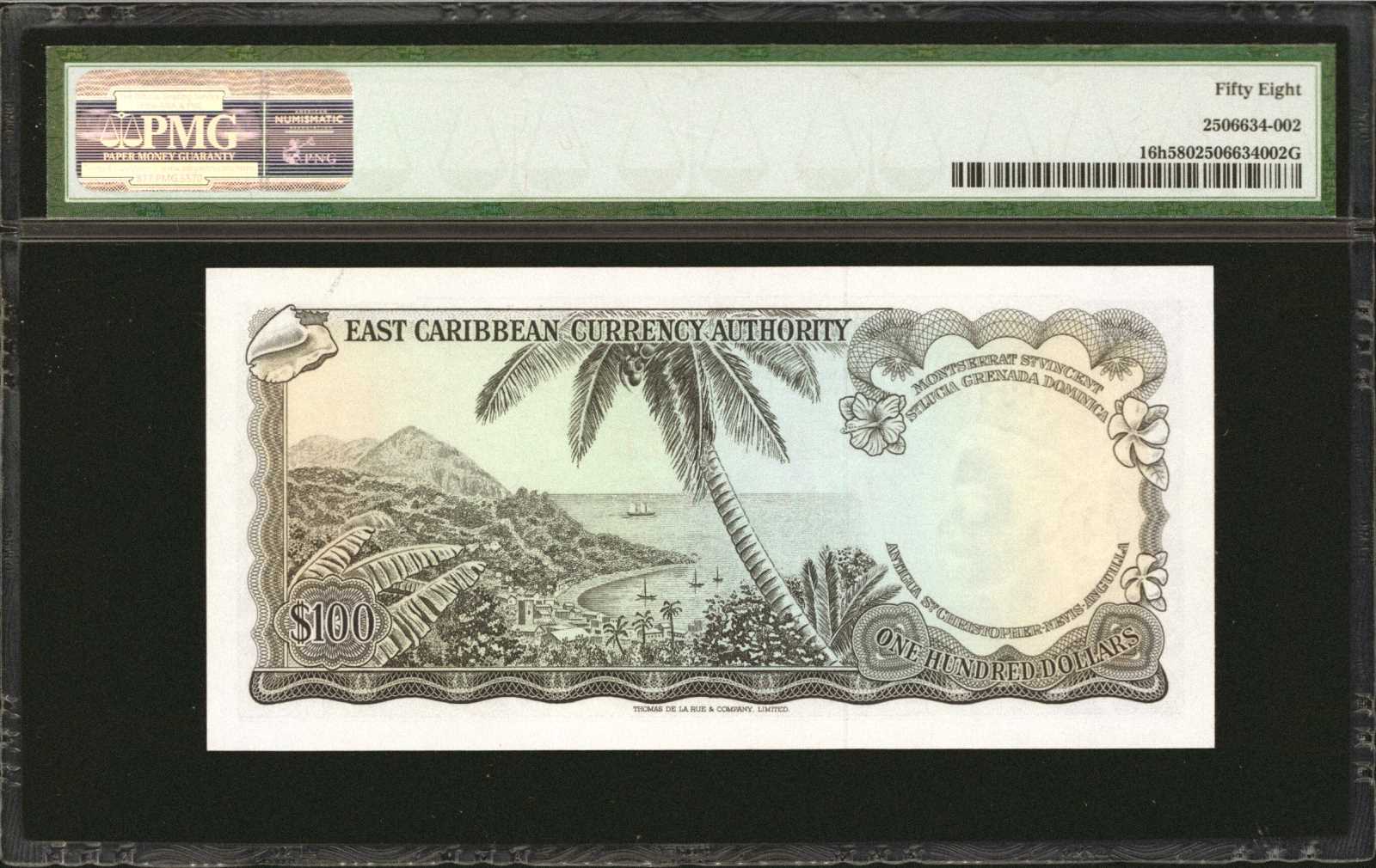 image for: East Caribbean States  100 dollars (B104c9s)
