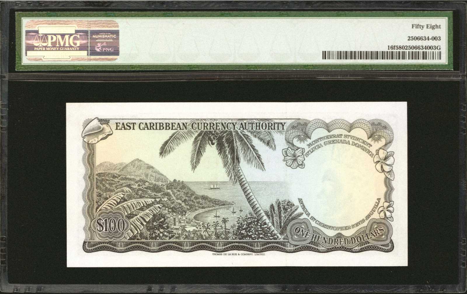 image for: East Caribbean States  100 dollars (B104cv)