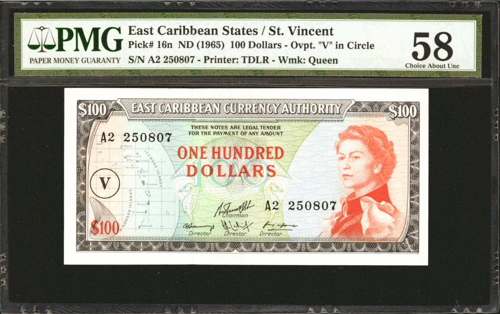 image for: East Caribbean States  100 dollars (B104a2)